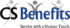 CS Benefits Logo Black Blue and Gray